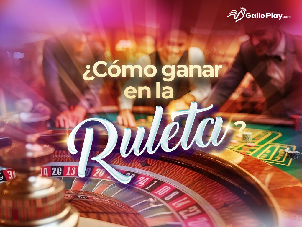 Jugadores disfrutando de una partida de ruleta en un casino con ambiente vibrante. La imagen incluye la pregunta '¿Cómo ganar en la ruleta del casino?' en un diseño llamativo, destacando la emoción del juego. Imagen promocional de GalloPlay.com, casino en línea con juegos de azar como ruleta, tragamonedas y casino en vivo.